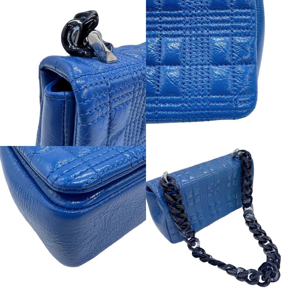 Burberry Shoulder Bag Leather Blue - Picture 4 of 4